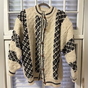 Caribou Imp 100% Wool Cardigan Sweater